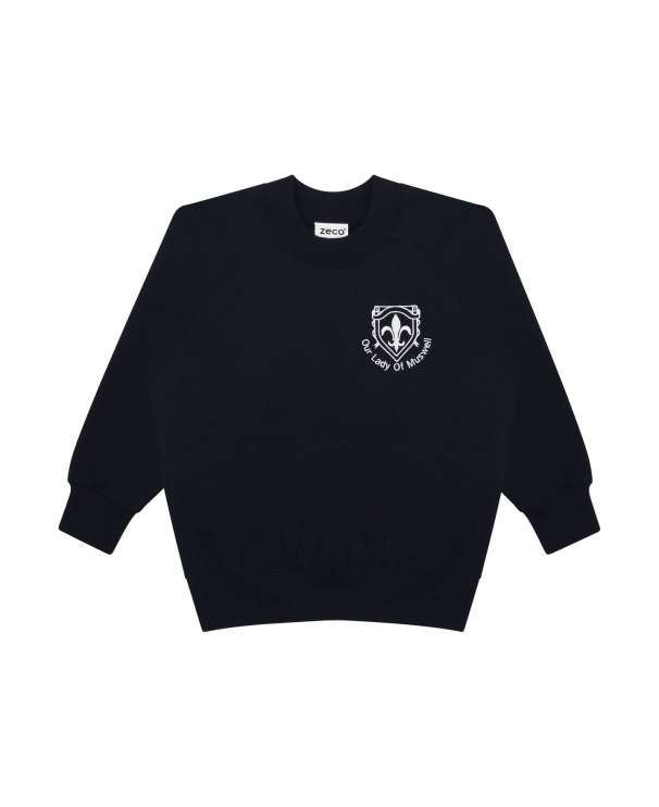 Girls Crew Neck Sweatshirt Emb Logo